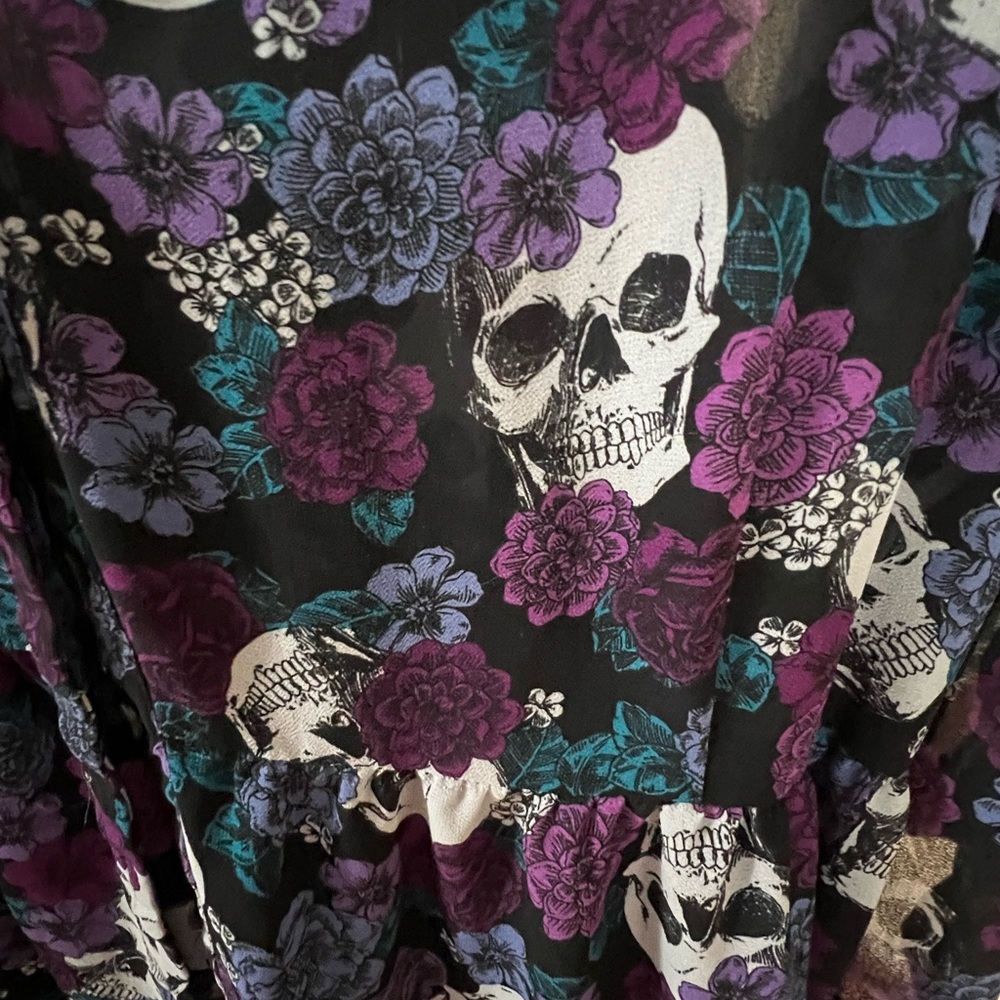 Torrid sugar skull 3x shirt dress super rare discontinued size 20